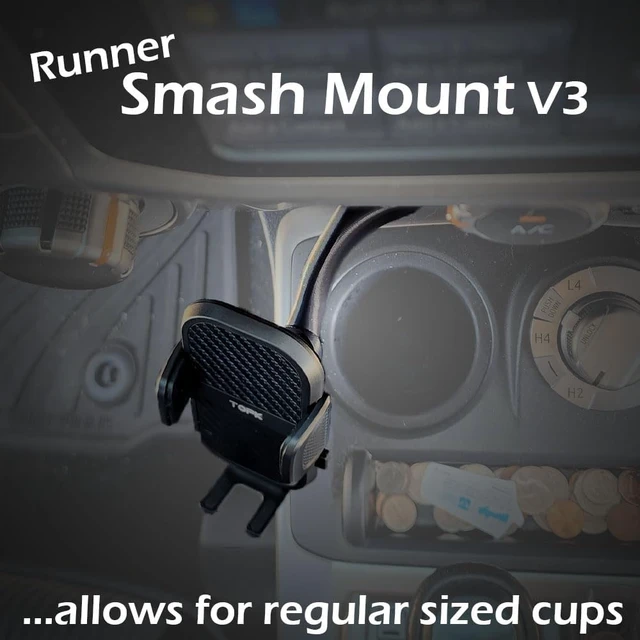 Alt view image 5 of 7 - The Original Runner Smash Mount 5th Gen 4Runner Phone Mount w/Basic Phone Holder Made in the USA