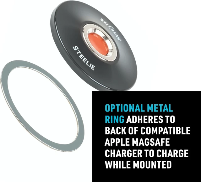 Alt view image 7 of 7 - Steelie Windshield Kit - Magnetic Cell Phone Holder for Car Accessories - Sturdy Car Windshield Mount for Cell Phones - Orbiter Plus