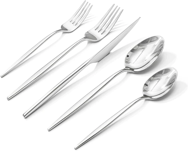 Main image of 18/10 Silverware Set for 12, 60 Piece Stainless Steel Flatware Cutlery Set