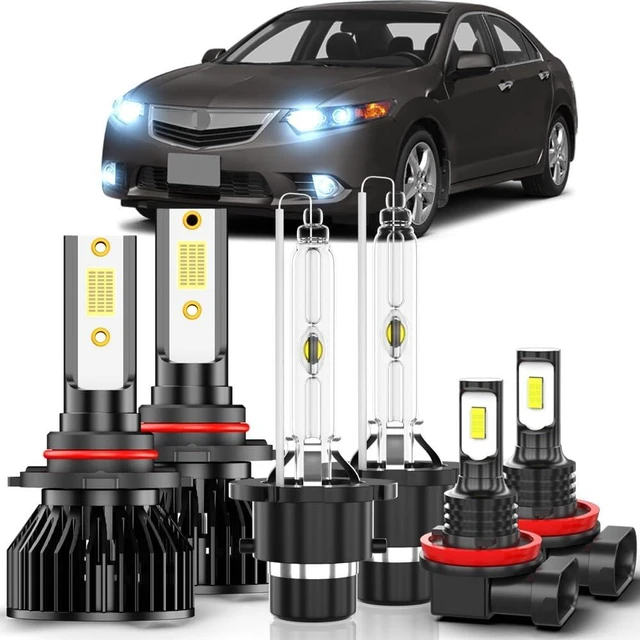 Main image of Fit for Acura TSX 2009-2014 Fog Light Bulbs,Hi Low Beam Fog Light Bulbs, 6500K White Car Bulbs,Plug and Play IP68 Pack of 6