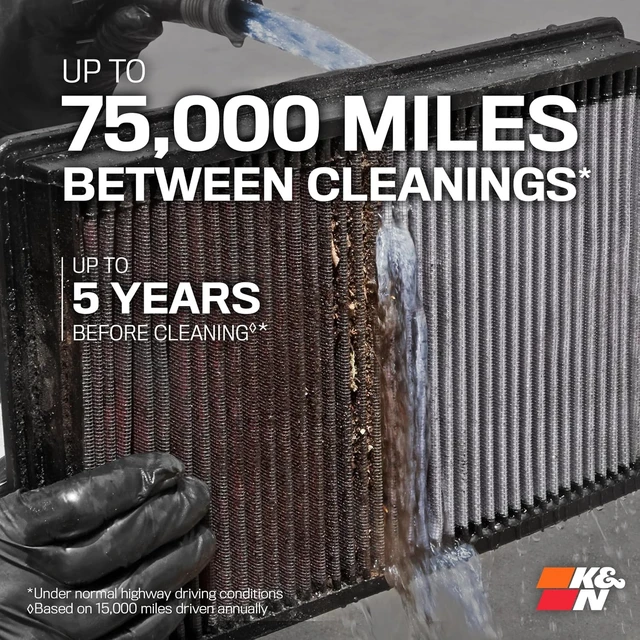 Alt view image 3 of 7 - High-Flow Original Lifetime Engine Air Filter: Increase Power: Premium, Washable: Compatible with 2007-2015 Acura/Honda: TL, TSX, Accord, Crosstour, 33-2403