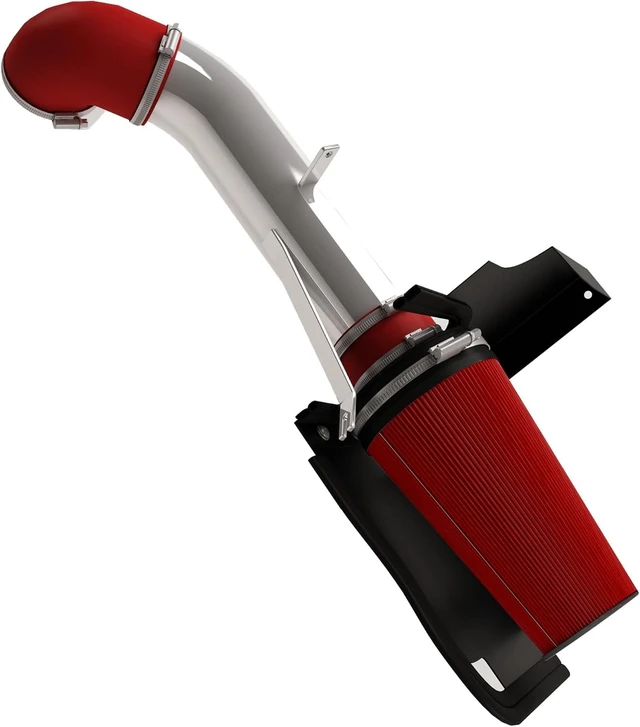 Main image of 4 Cold Air Intake with Heat Shield Compatible with 1999-2006 GMC & Chevy V8 4.8L/5.3L/6.0L Silverado 1500/2500/3500 - Red