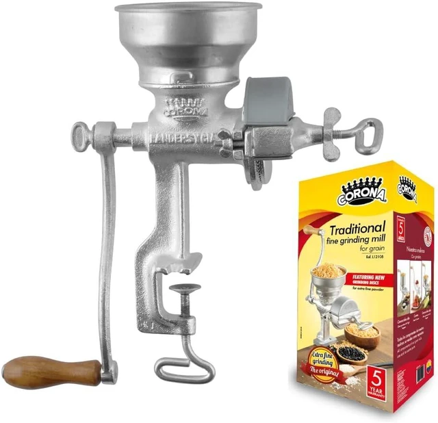 Alt view image 7 of 7 - Corona Manual Grain Mill, Molino para Moler Maiz, Cast Iron Grinder