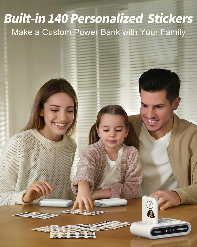 Alt view image 2 of 7 - Portable Charger, 3-Pack 10000mAh Slim Power Bank Built in Cables