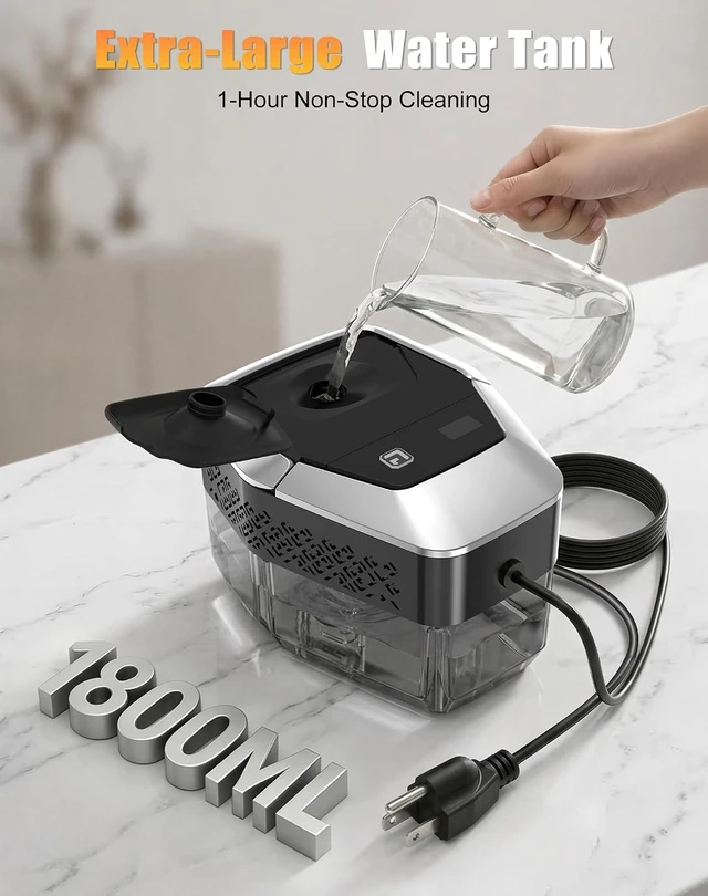 Alt view image 6 of 7 - 293°F High-Pressure Handheld Steam Cleaner for Home, Bathroom, Kitchen