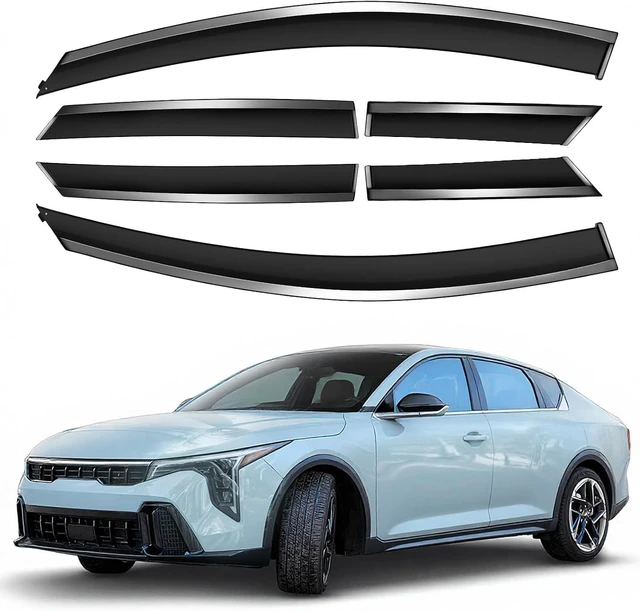 Main image of Low Profile Window Rain Guards for KIA K4 2025 2026, Side Window Deflectors