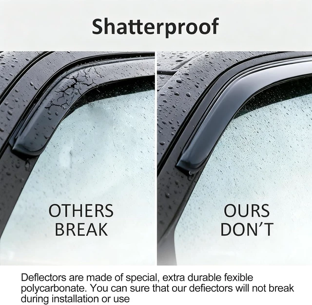 Alt view image 4 of 6 - Low Profile Window Rain Guards for KIA K4 2025 2026, Side Window Deflectors