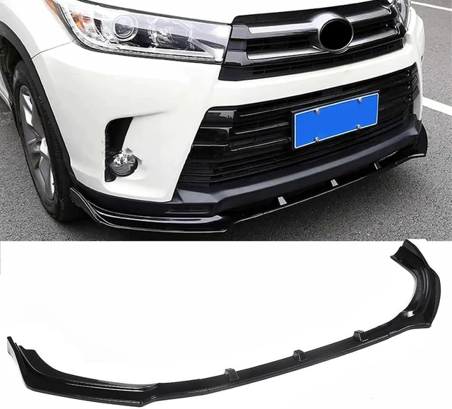 Main image of Front Bumper Lip Spoiler 3PCS for Toyota Highlander 2017 2018 2019