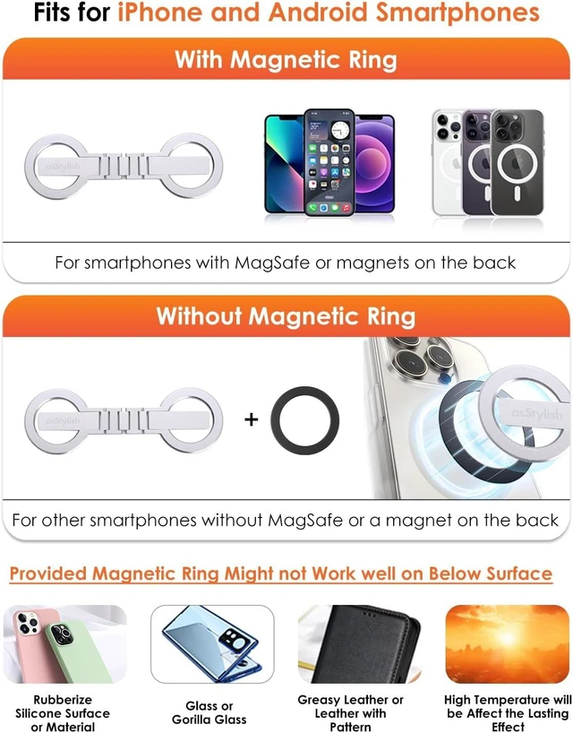 Alt view image 4 of 7 - Twins Carry: Magnetic Dual-Phone Holder for iPhone & Android