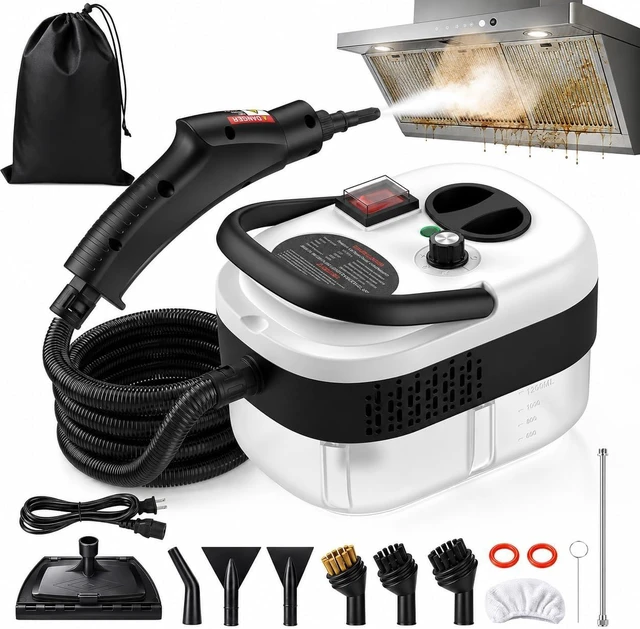 Main image of 2500W Handheld Steam Cleaner for Home, 6-Level High Pressure Steam Gun, Steam Machine w/40.6oz Tank, Portable Car Steamer for Auto Detailing & Cleaning, Car, Floor, Furniture, Tile Grout, Wall