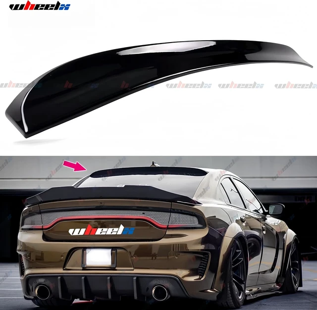 Alt view image 7 of 7 - Rear Window Rooftop Spoiler Compatible with 2015-2023 Dodge Charger All Model, Duckbill Style Wing Fits for 15-23 GT Pursuit R/T SRT SRT8 SXT Scat Pack SE Enforcer Daytona (Glossy Black)