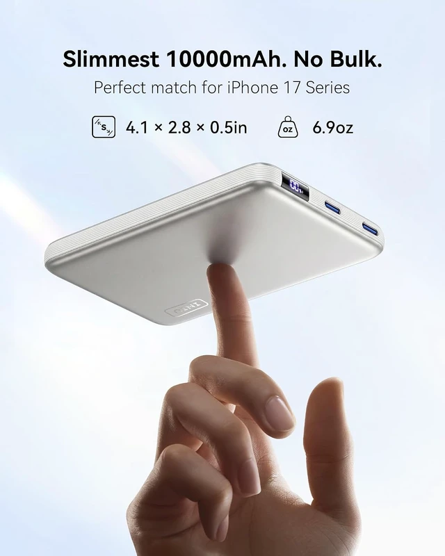 Alt view image 2 of 7 - for MagSafe Qi2.2 25W Portable Charger, Slimmest 10000mAh Power Bank