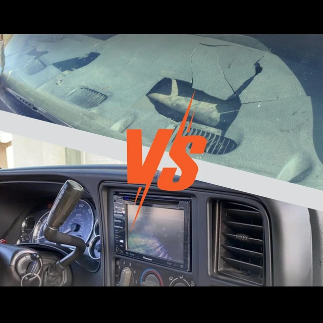 Alt view image 5 of 7 - Double DIN Dash Cover Kit Compatible with 99-02 Silverado Avalanche