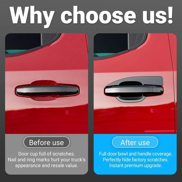 Alt view image 5 of 7 - 12PCS Door Handle Cover Compatible with 2019-2026 Chevy Silverado