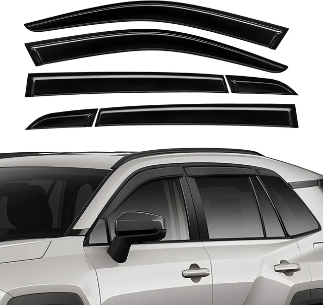 Main image of Rain Guards Compatible with Toyota RAV4 2026 2027 Black 6 PCS
