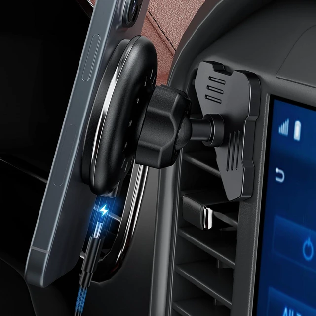 Main image of Wireless Charging Vent Magnetic Vent Phone Mount for 2021-2026 Ford F-150