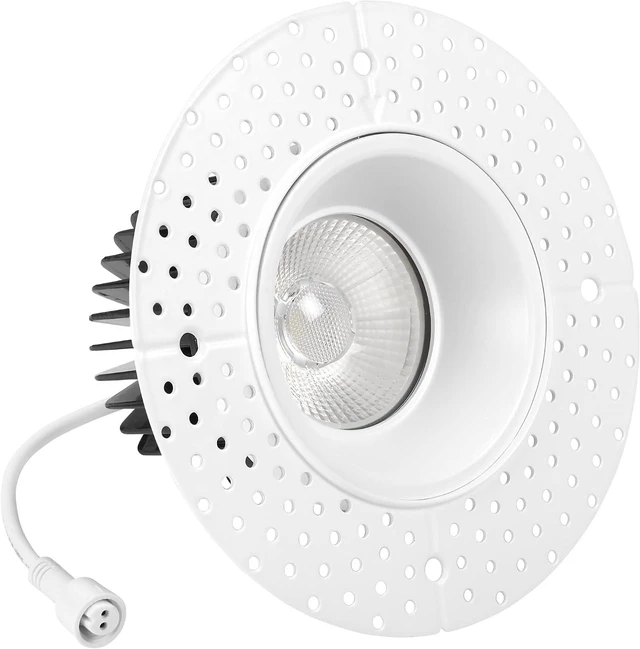 Alt view image 2 of 7 - 4" White Trimless Anti-Glare LED Downlight, 1000 Lumens, 5 CCT