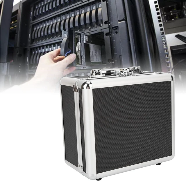 Alt view image 4 of 7 - 2.5" Hard Drive Storage x, External Hard Drive Carrying Case with 20 Bays, HDD Storage x Suitcase with Safety Lock Design