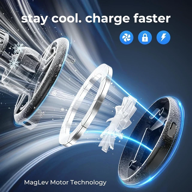 Alt view image 4 of 7 - 25W Wireless Car Charger Compatible with MagSafe, TEC Cooling