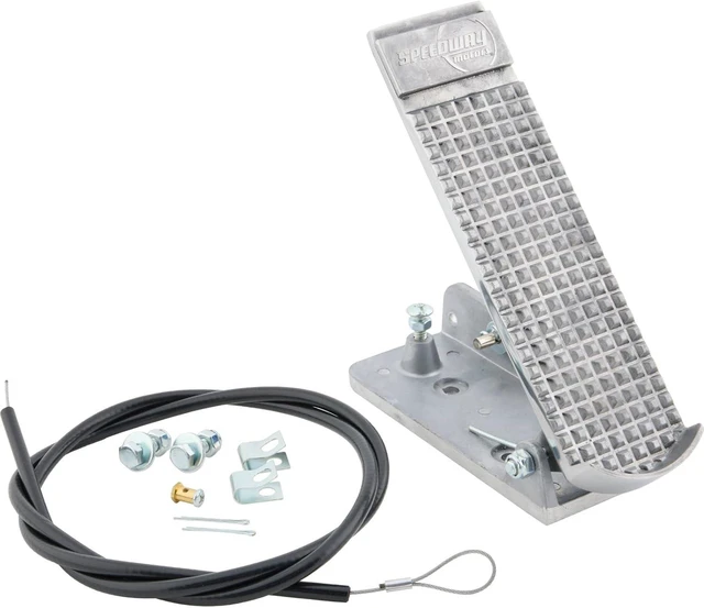 Main image of Accelerator Throttle Pedal Kit, Cast Aluminum, Includes Cable and Hardware