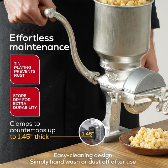 Alt view image 7 of 7 - Corona Manual Grain Mill, Molino para Moler Maiz, Cast Iron Grinder