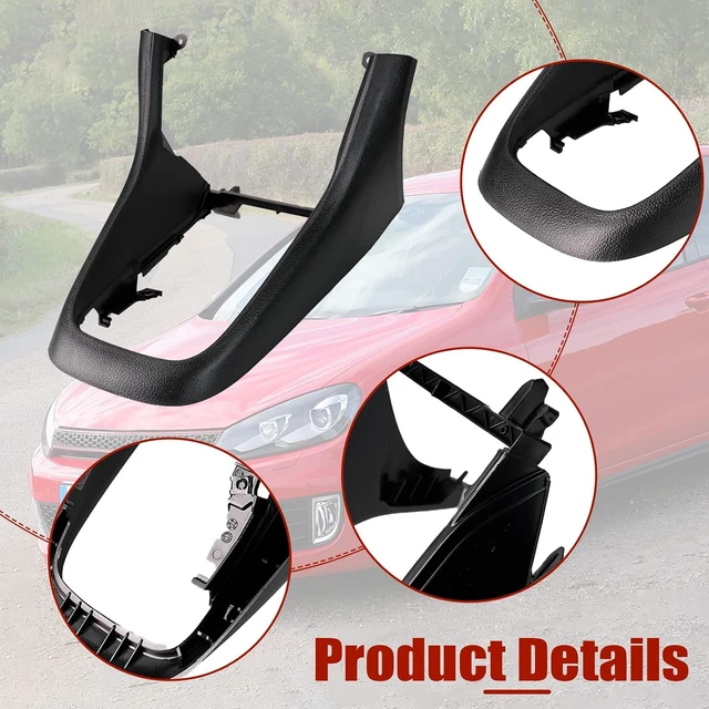Alt view image 6 of 7 - Center Console Cover Frame Shift Panel Cover Trim for VW Golf MK6 Golf R GTI Jetta Interior Accessories Replacement, Replaces 5K0863680 5K0863680B 5K0863680B81X EZC-VW-435, Black