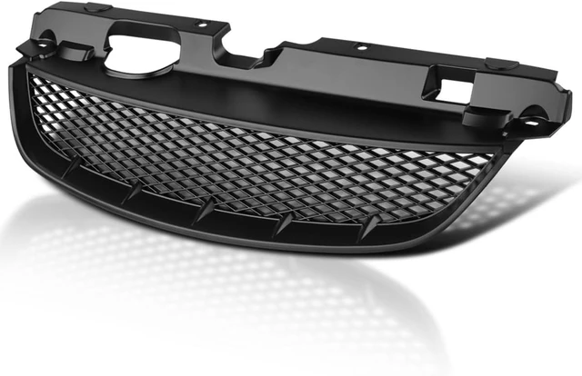 Main image of Matte Black Mesh Front Bumper Hood Grille