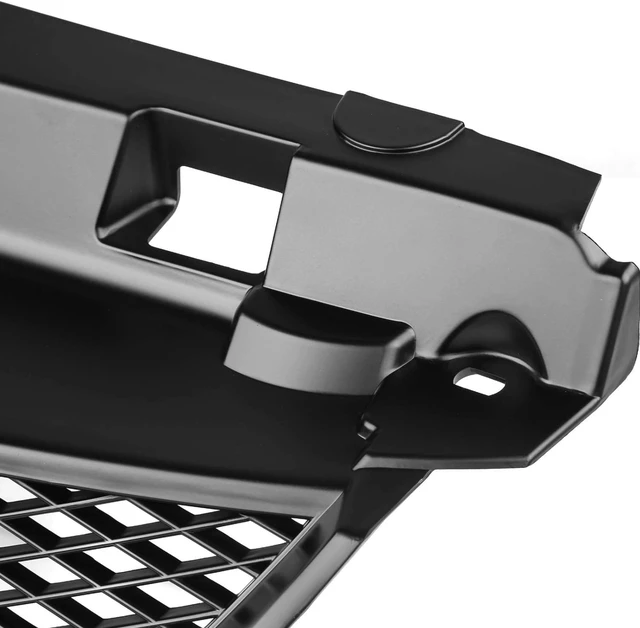 Alt view image 6 of 7 - Matte Black Mesh Front Bumper Hood Grille