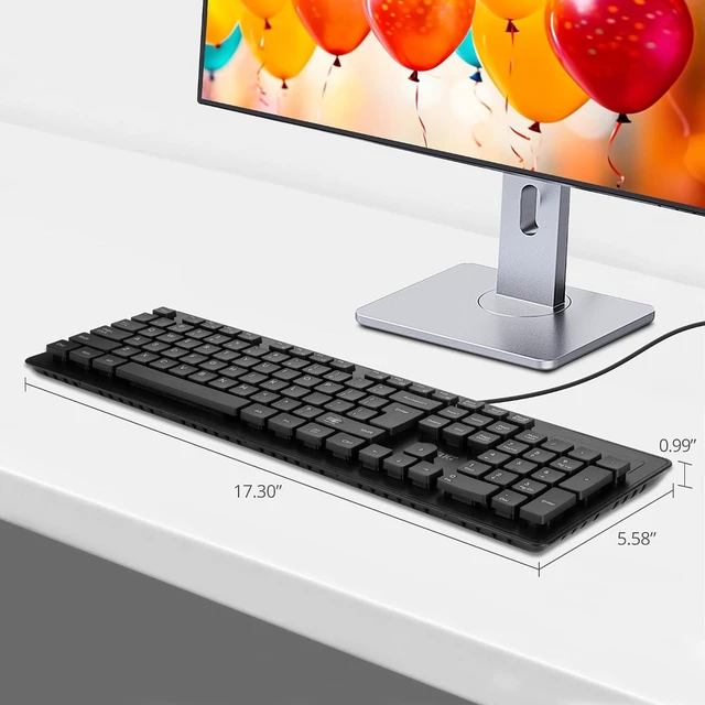 Alt view image 7 of 7 - IP68 Washable 104-Key USB Keyboard, EN60601-1, JK-US0U11-S1