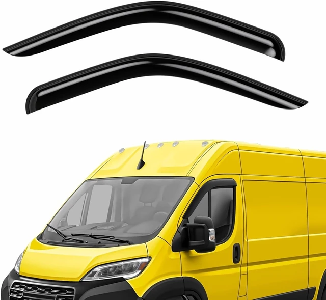 Main image of Extra Durable Window Deflectors Tape-On Window Visors Rain Guards Fit for Ram ProMaster 2014-2026, Sun Visors, Wind Vent for Shades, Exterior Car Accessories - 2 pcs. AG0907
