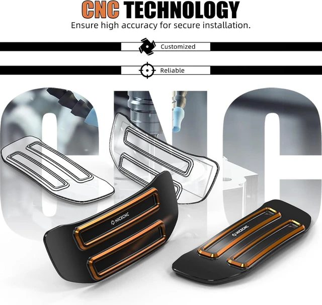 Alt view image 6 of 7 - Orange Cam Sprocket Cover Insert Cam Sprocket Cover Trim Piece Compatible with Harley Sportster S RH1250S 2021-2024, Nightster RH975 2023-2024, Replacement for 25701415, See Fitments