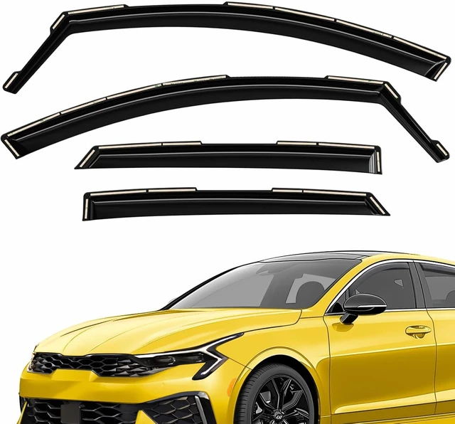 Main image of Extra Durable Window Deflectors in-Channel Window Visors Rain Guards Fit for Kia K-5 2021-2026, Sun Visors, Wind Vent for Shades, Exterior Car Accessories - 4pcs. AG0803