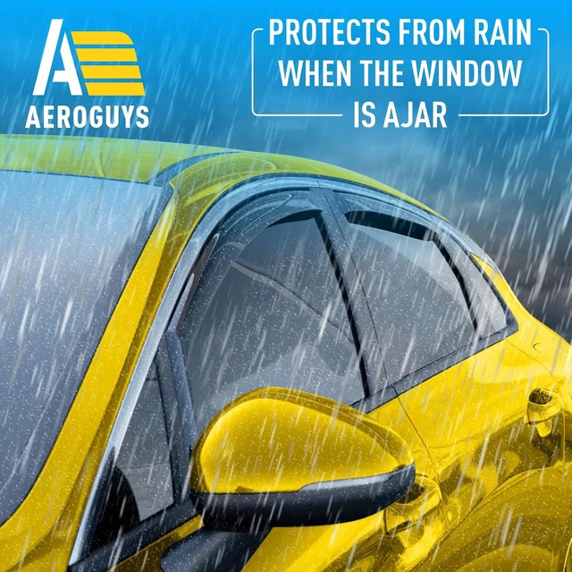 Alt view image 2 of 7 - Extra Durable Window Deflectors in-Channel Window Visors Rain Guards Fit for Kia K-5 2021-2026, Sun Visors, Wind Vent for Shades, Exterior Car Accessories - 4pcs. AG0803
