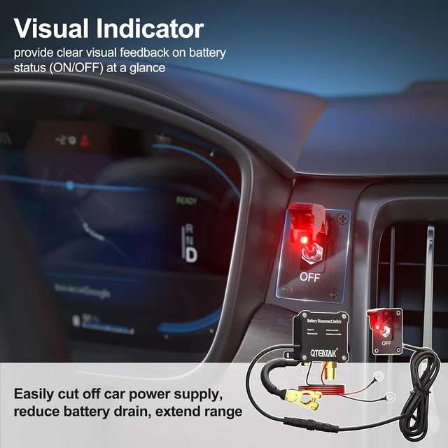 Alt view image 2 of 7 - 12V 250A Battery Disconnect Switch Kill Switch