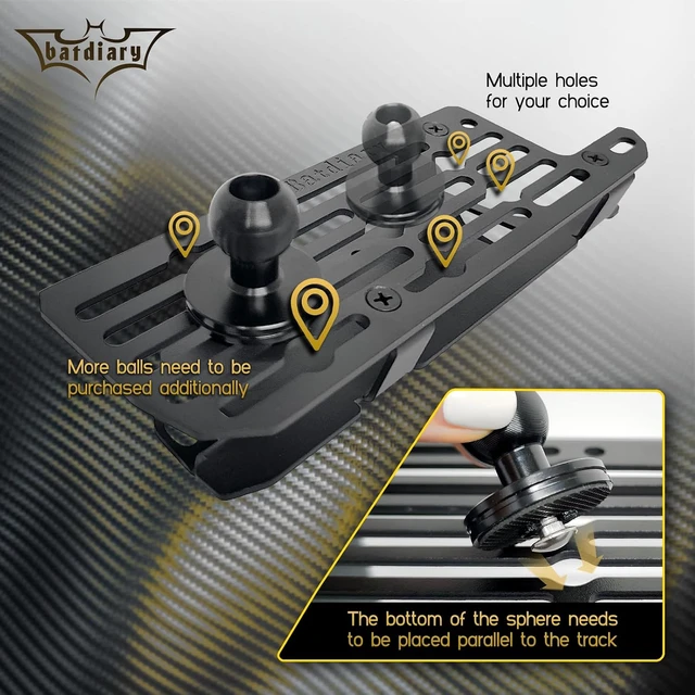 Alt view image 6 of 7 - Ram 1500 Magnetic Phone Mount Compatible with 2019-2026 2021 2022 2023 2024 2025 Dodge Ram 1500 2500 3500 TRX Accessories Carbon Fiber Metal Cell Phone Holder Dash Mount No-Drill installation