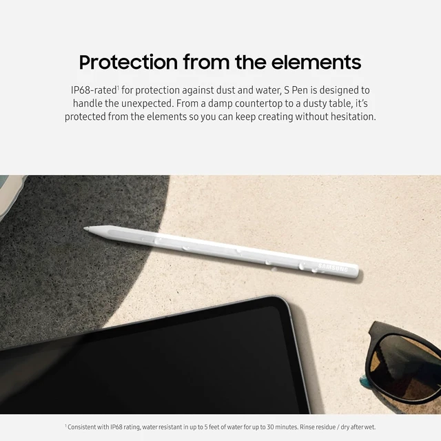 Alt view image 4 of 6 - Galaxy S Pen for Tab S11/S11 Ultra, Ergonomic Design, Natural Touch, Stylish Stylus, Durable, US Version, White