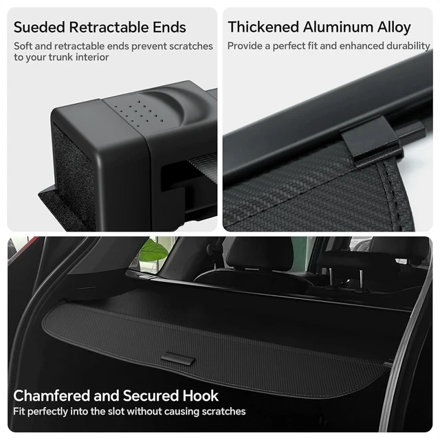 Alt view image 2 of 7 - Cargo Cover for Honda CRV 2023-2025 2026, Retractable Trunk Cover