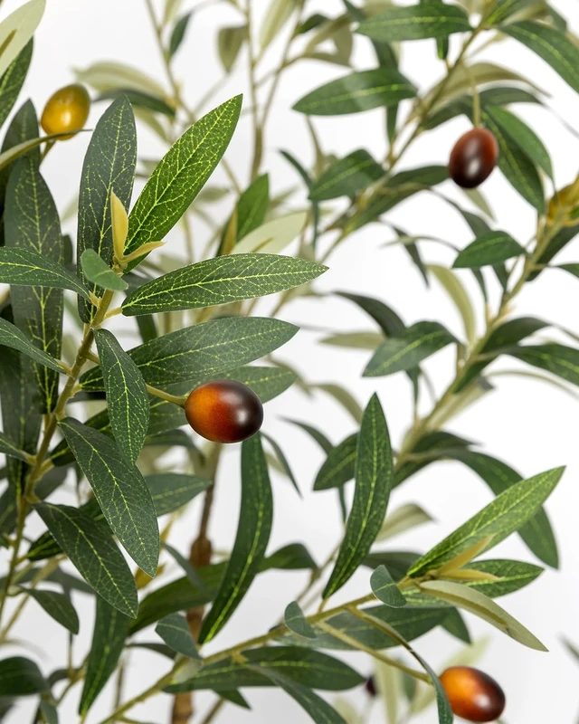 Alt view image 6 of 7 - Artificial Olive Tree 6FT Faux Indoor with Planter&Cotton Basket