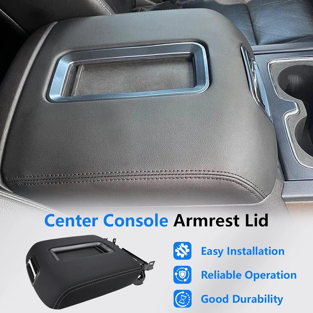 Alt view image 5 of 7 - Center Console Armrest Lid For 14-18 Chevy Silverado & GMC Sierra 1500 2500