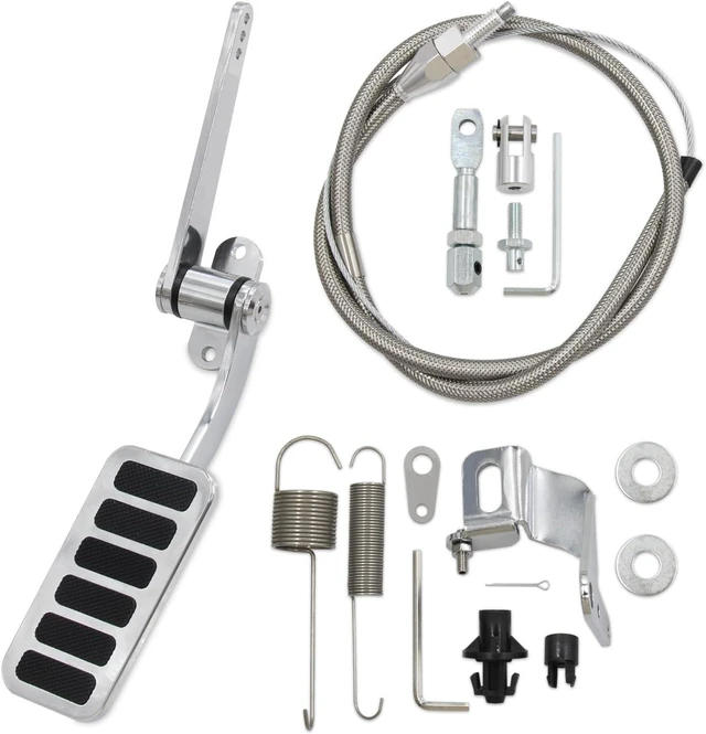 Main image of Throttle Pedal, 2" x 4-1/2" with 24" Sleeve and Cable & Carb Bracket