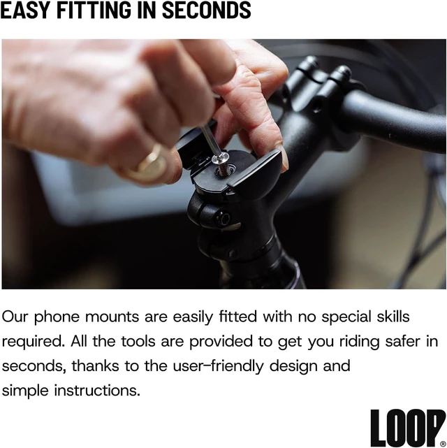 Alt view image 3 of 7 - Micro Mount Super Compact Bike Phone Holder for iPhone & Metal Stem Cap Mount, Easy Installation, Universal Fit, Seamless Integration, Durable & Sleek Bicycle Phone Mount - Black