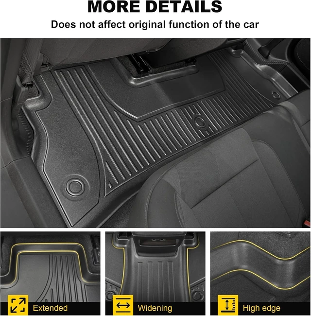 Alt view image 4 of 7 - Floor Mats for Chevy Trax 2024 2025 2026 LS/1RS/LT/2RS/ACTIV All Models