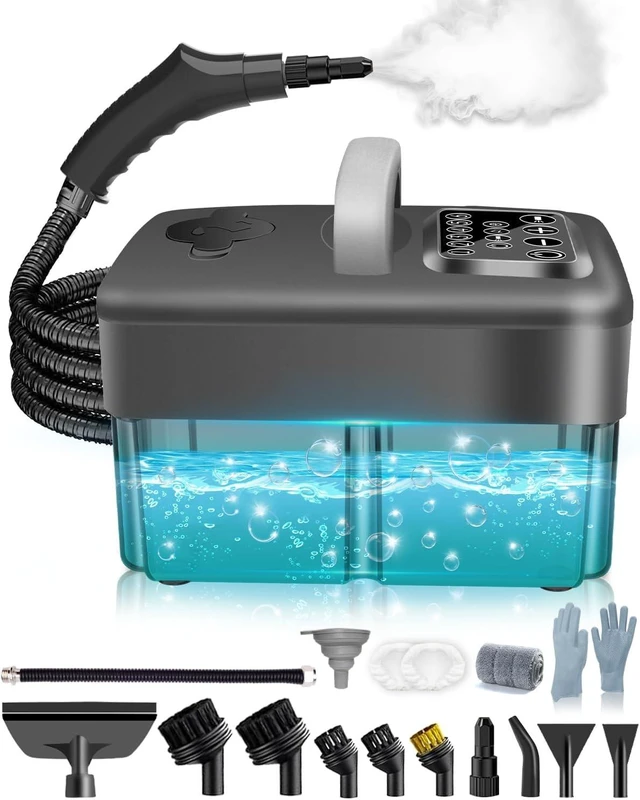 Main image of Steam Cleaner for Home - 1600ML Water Tank 15s Heat-Up Portable Steamer for Cleaning, 6 Level Adjustable, 2500W, 45PSI, 250°F Steam, Handheld Steam Cleaner for Car Detailing, Grease, Tile,Grout
