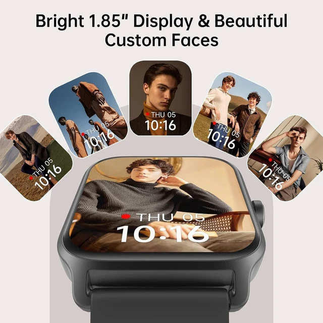 Alt view image 7 of 7 - Smart Watch for Men & Women, 46mm HD Big Screen Fitness Tracker