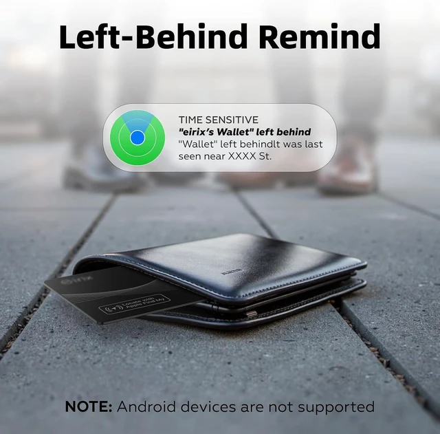 Alt view image 4 of 7 - Smart Wallet Tracker Card - Item Finder for Luggage, Keys & Passport Compatible with Find MySlim, Rechargeable & IP68 Waterproof (4 Black)