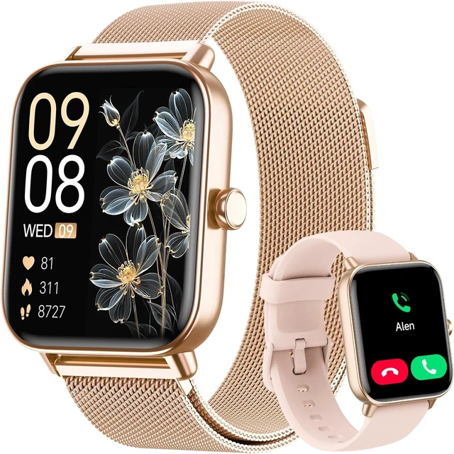 Main image of Smart Watches for Women, 1.85" HD Alexa Built-in Smart Watch for Android Phones & iPhones, Health Tracker with Heart Rate/Blood Oxygen/Sleep Monitor, 120+ Sport Modes Fitness Trackers for Women, Gift