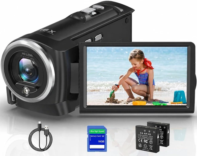 Main image of 2.7K Video Camera Camcorder QHD 56MP YouTube Vlogging Camera