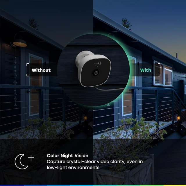 Alt view image 3 of 7 - myQ Smart Outdoor Wired Camera