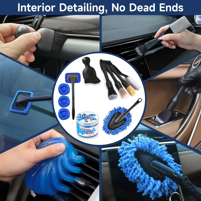 Alt view image 7 of 7 - 53 Pcs Car Detailing Kit, Car Cleaning Kit with 8000Pa Handheld Car Vacuum, Drill Brushes and Foam Gun, Car Wash Kit with Interior & Exterior Detailing Supplies for Cars, Trucks, SUVs