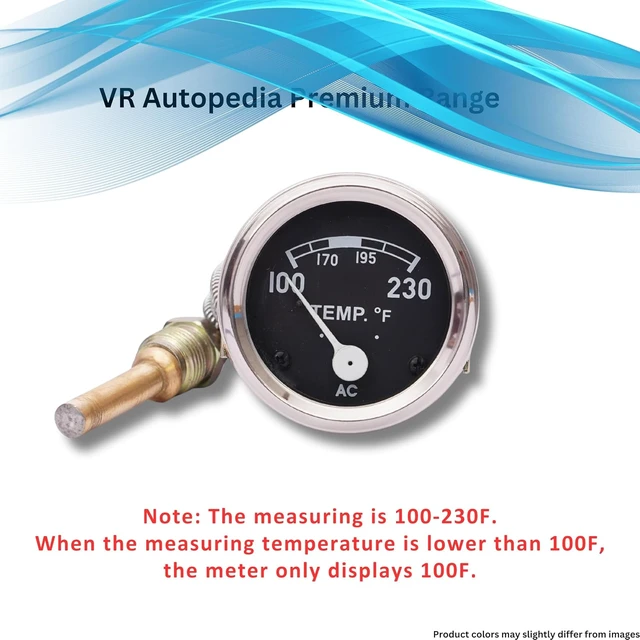 Alt view image 7 of 7 - Fits in Ford Tractor Tachometer & Gauge Set Oil Pressure, Temp & Amp